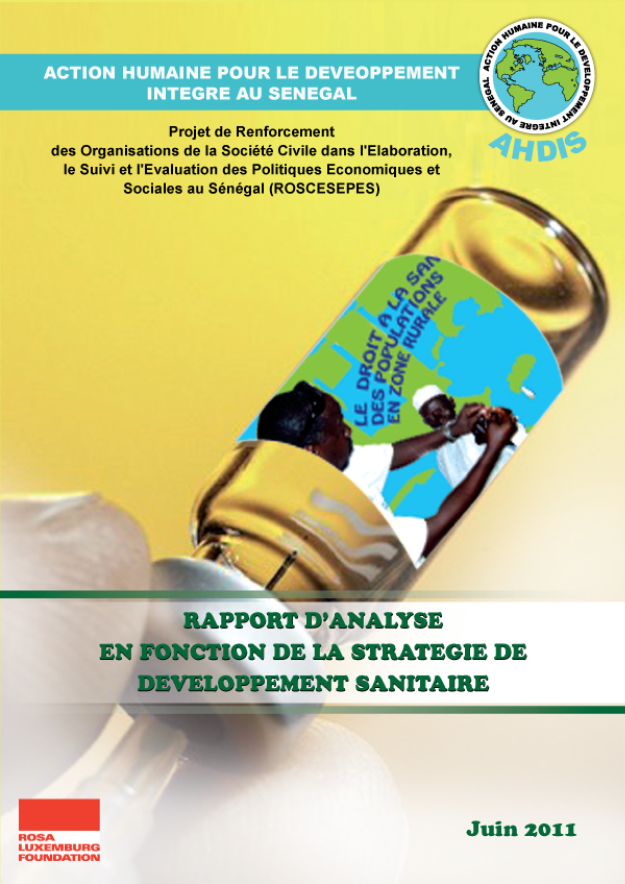 Rapport d'analyse en fonction de la stratégie de développement sanitaire